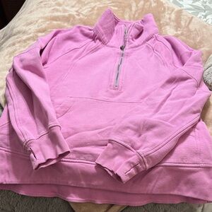 Lululemon Scuba Pink Quarter-Zip Pullover